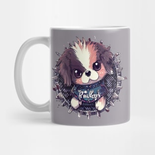 Cute Baby Dog Raze Punk Style Mug